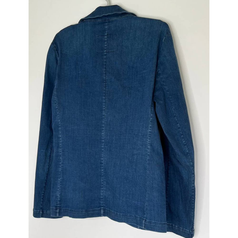 Frank & Eileen Denim Blazer Jacket in Deep Blue - Picture 5 of 14